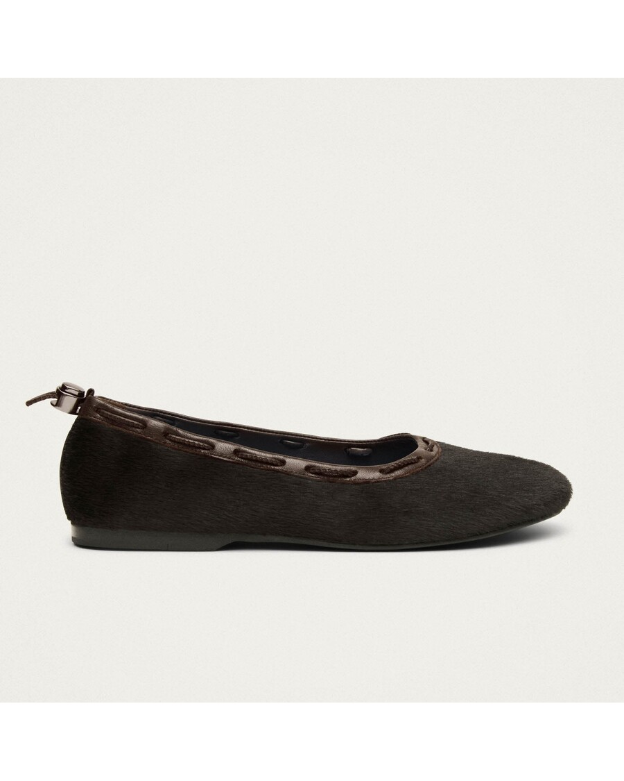 Alohas Gill Soft Brown Leather Ballet Flats