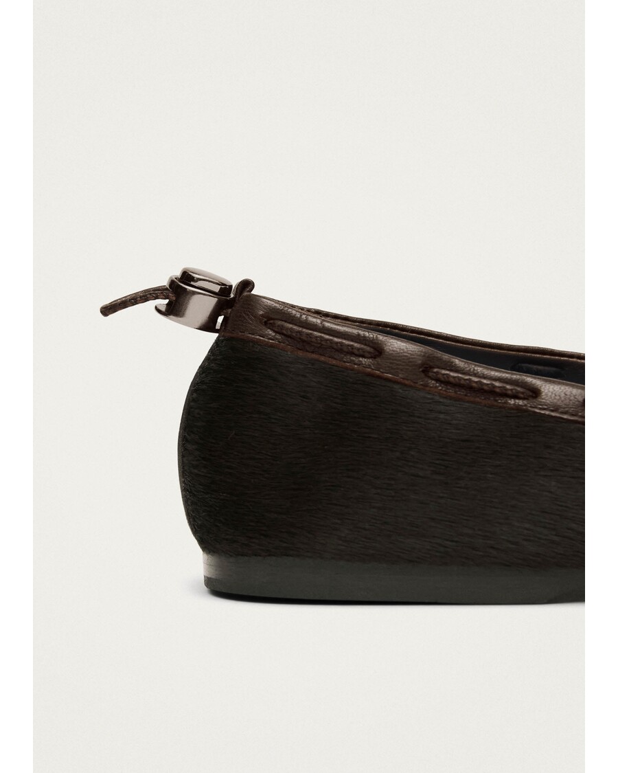 Alohas Gill Soft Brown Leather Ballet Flats