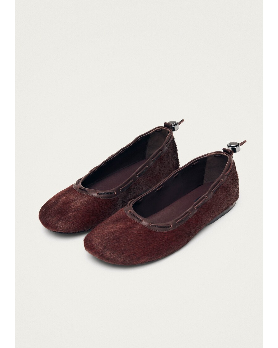 Alohas Gill Soft Burgundy Leather Ballet Flats