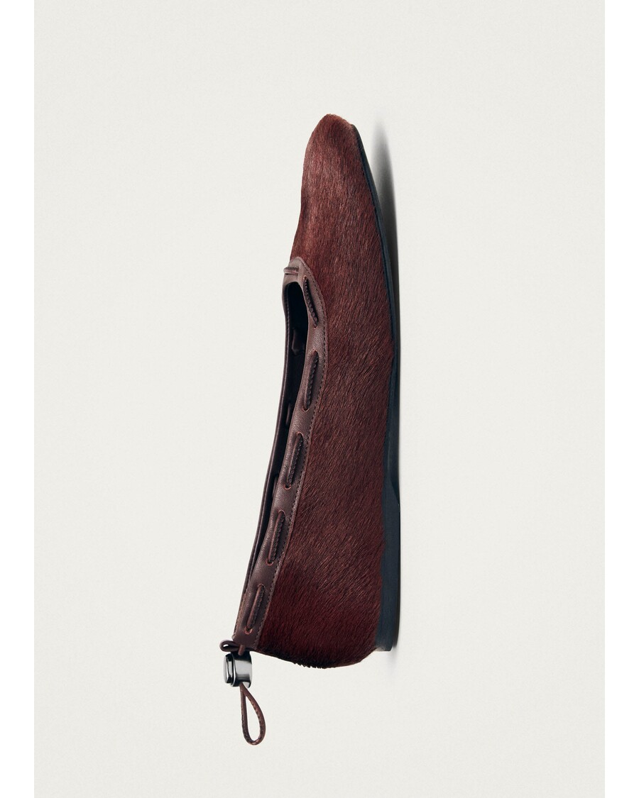 Alohas Gill Soft Burgundy Leather Ballet Flats