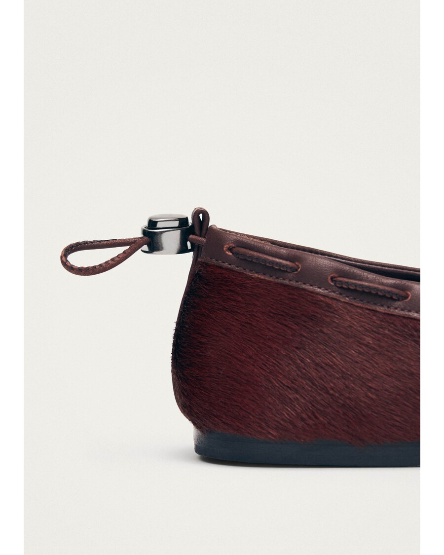 Alohas Gill Soft Burgundy Leather Ballet Flats