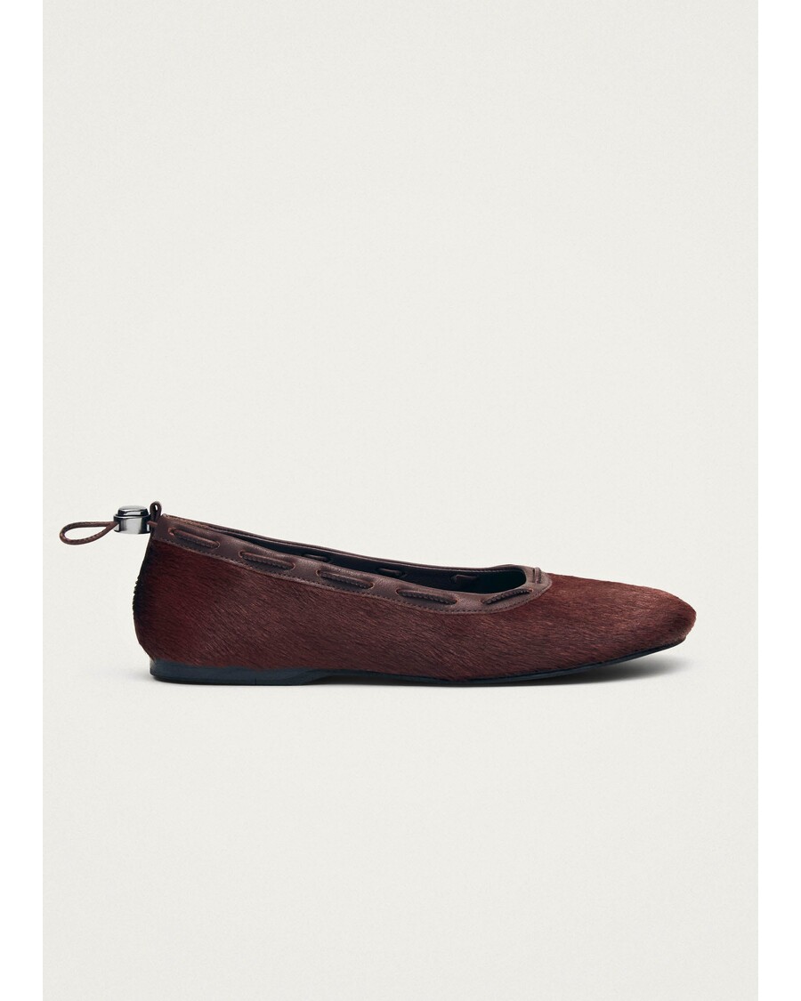 Alohas Gill Soft Burgundy Leather Ballet Flats