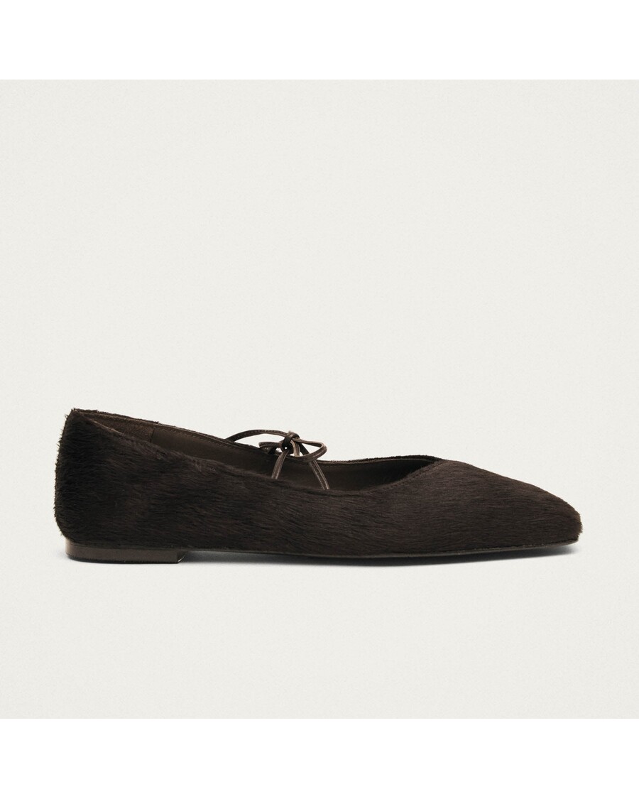 Alohas Sway Soft Brown Leather Ballet Flats