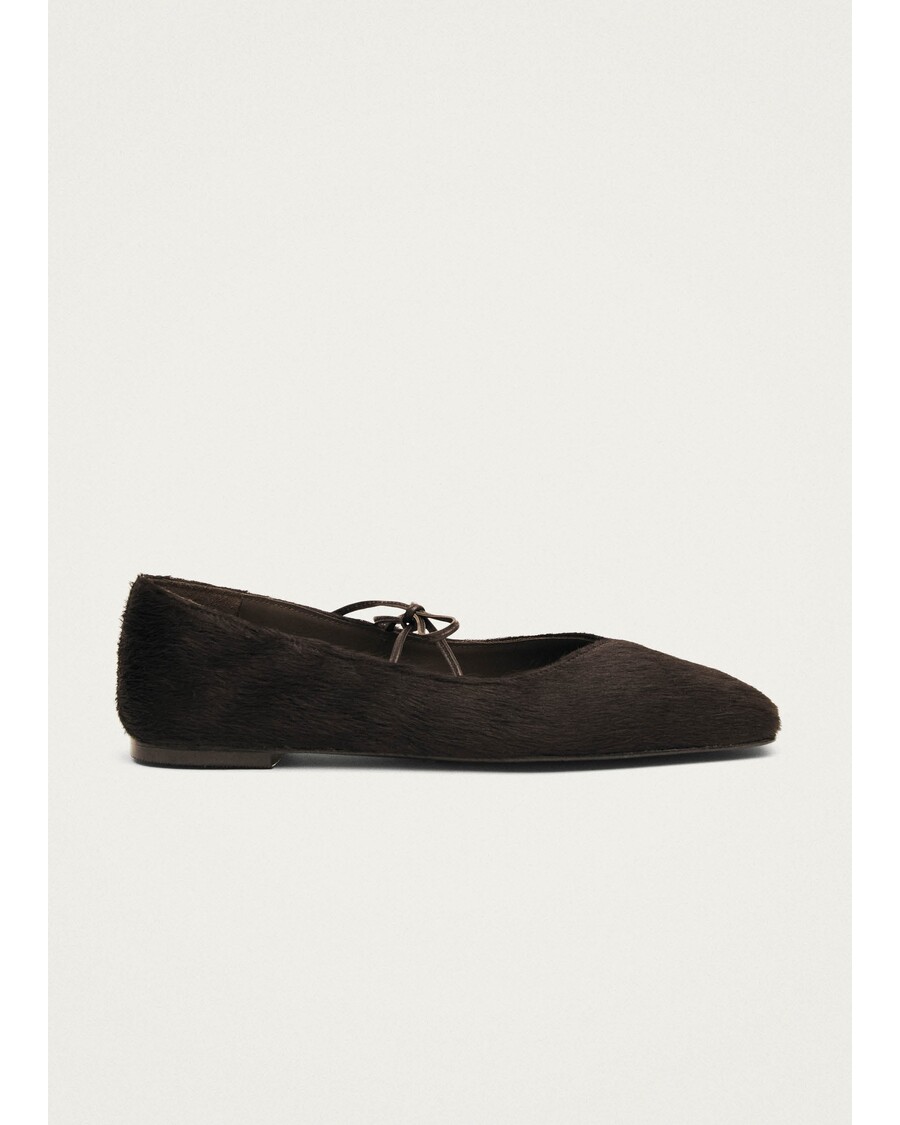Alohas Sway Soft Brown Leather Ballet Flats
