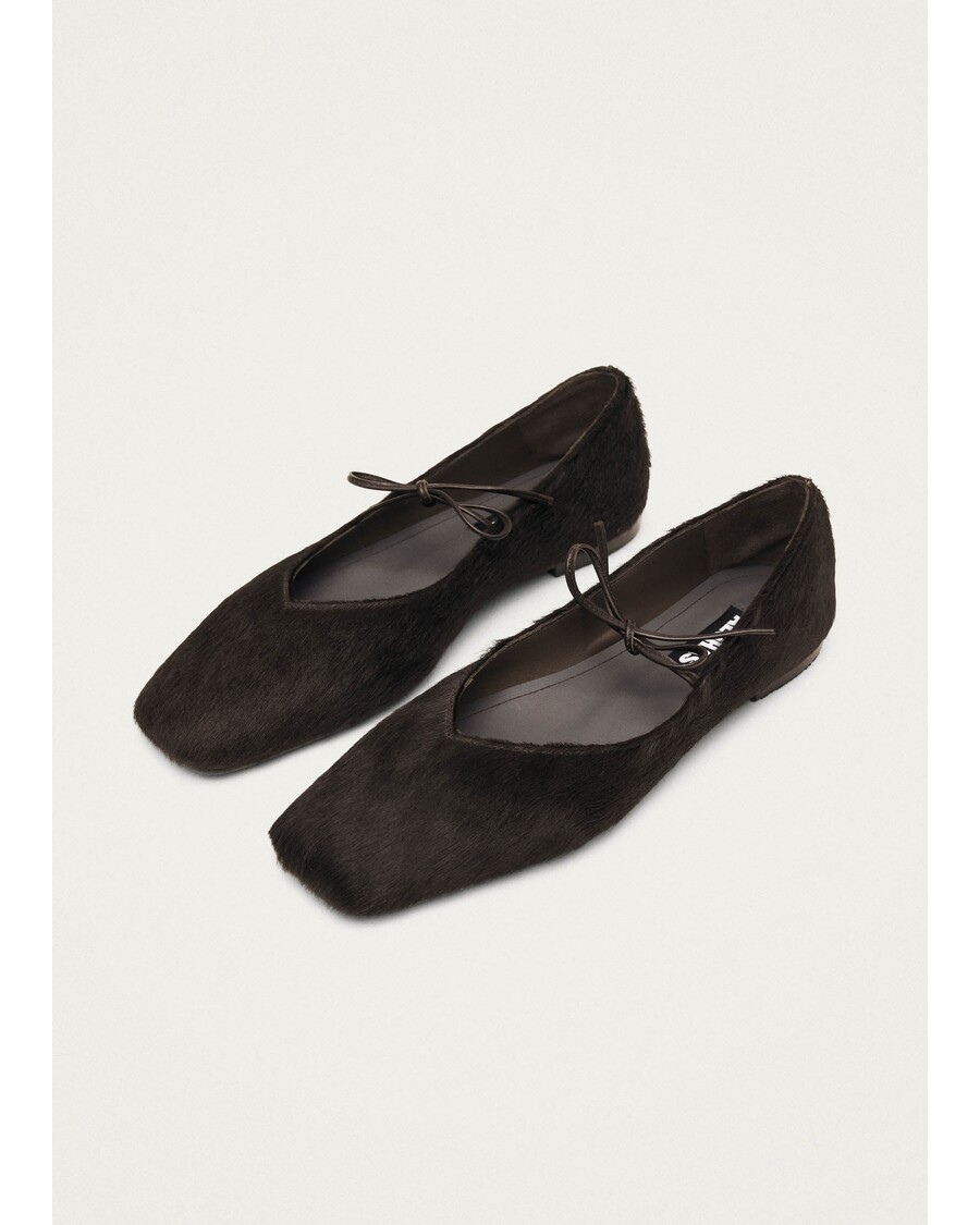 Alohas Sway Soft Brown Leather Ballet Flats