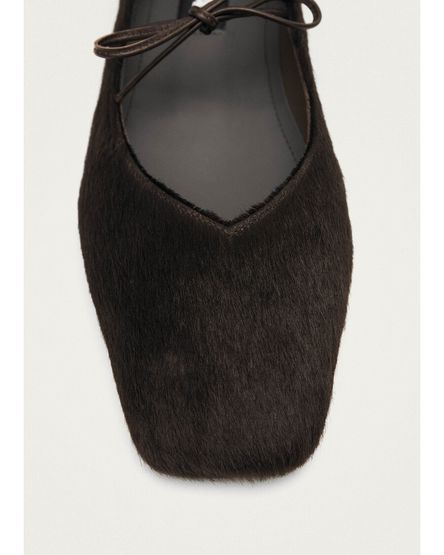 Alohas Sway Soft Brown Leather Ballet Flats