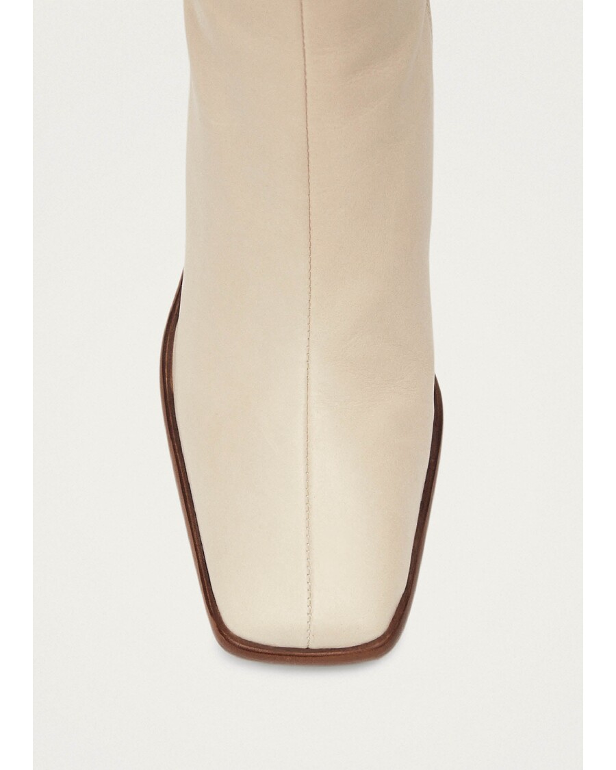 Alohas East Cream Leather Boots