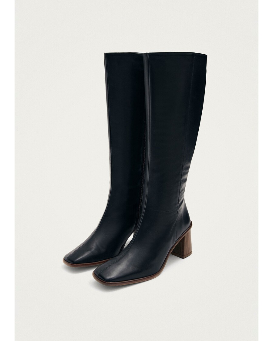 Alohas East Black Leather Boots