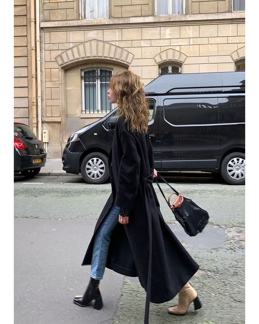 Alohas South Bicolor Stone Beige Black Leather Ankle Boots