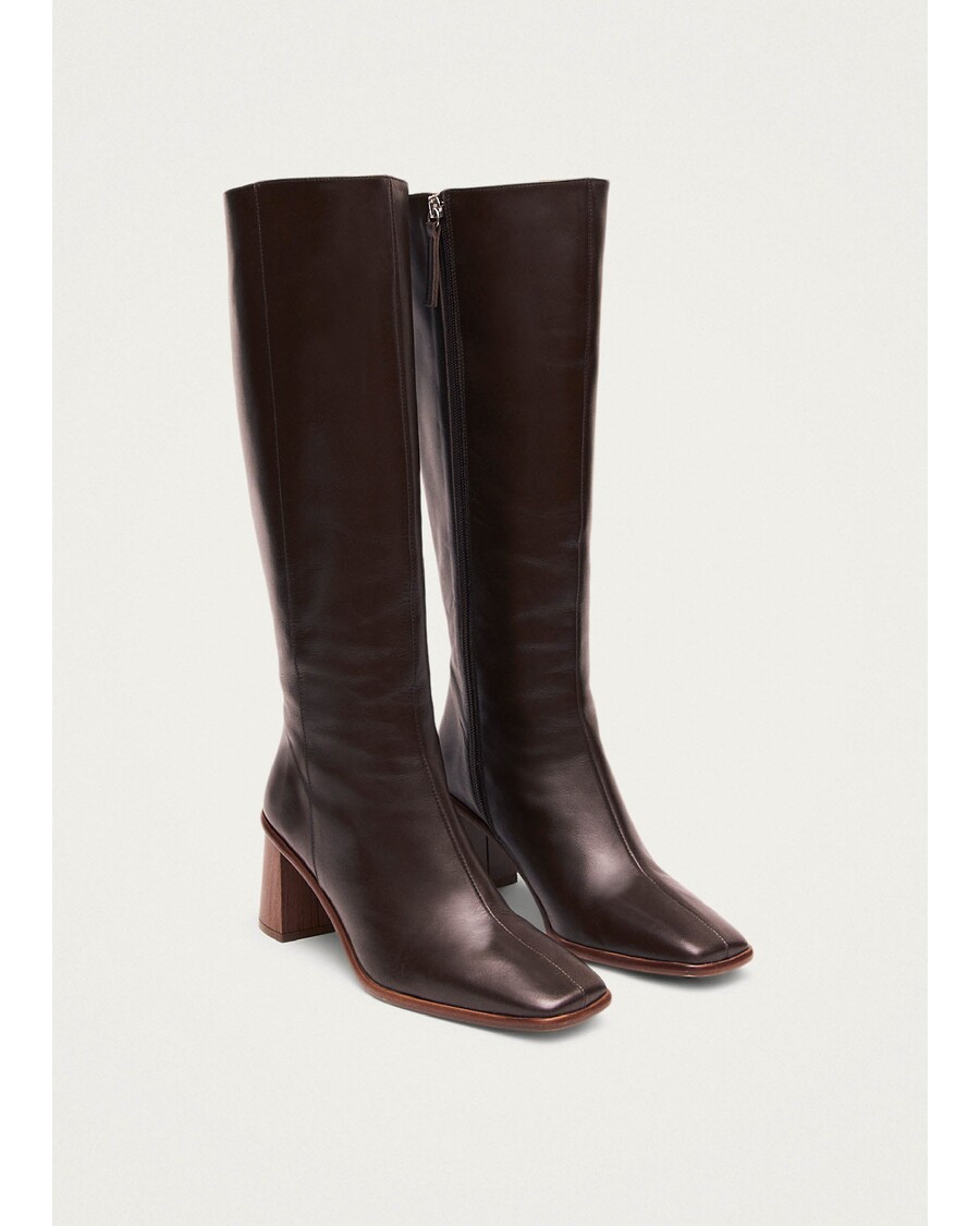 Alohas East Coffee Brown Leather Boots