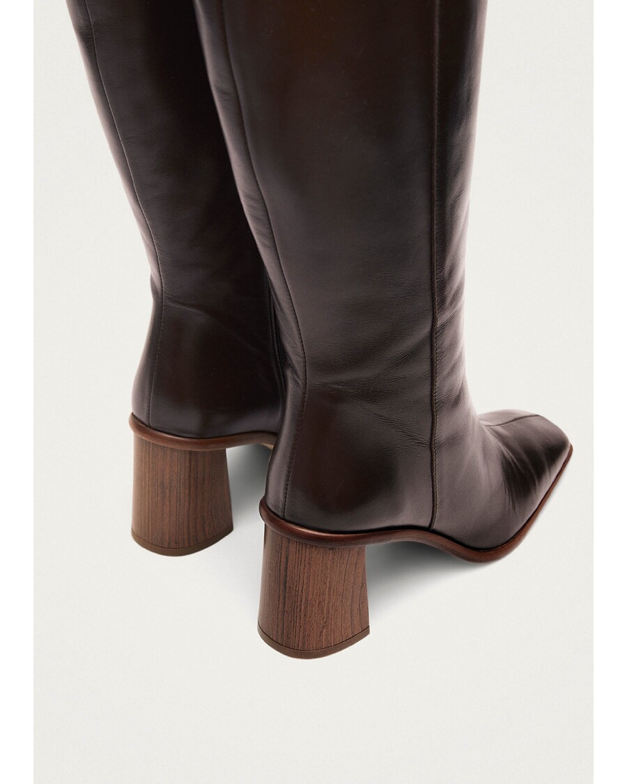 Alohas East Coffee Brown Leather Boots