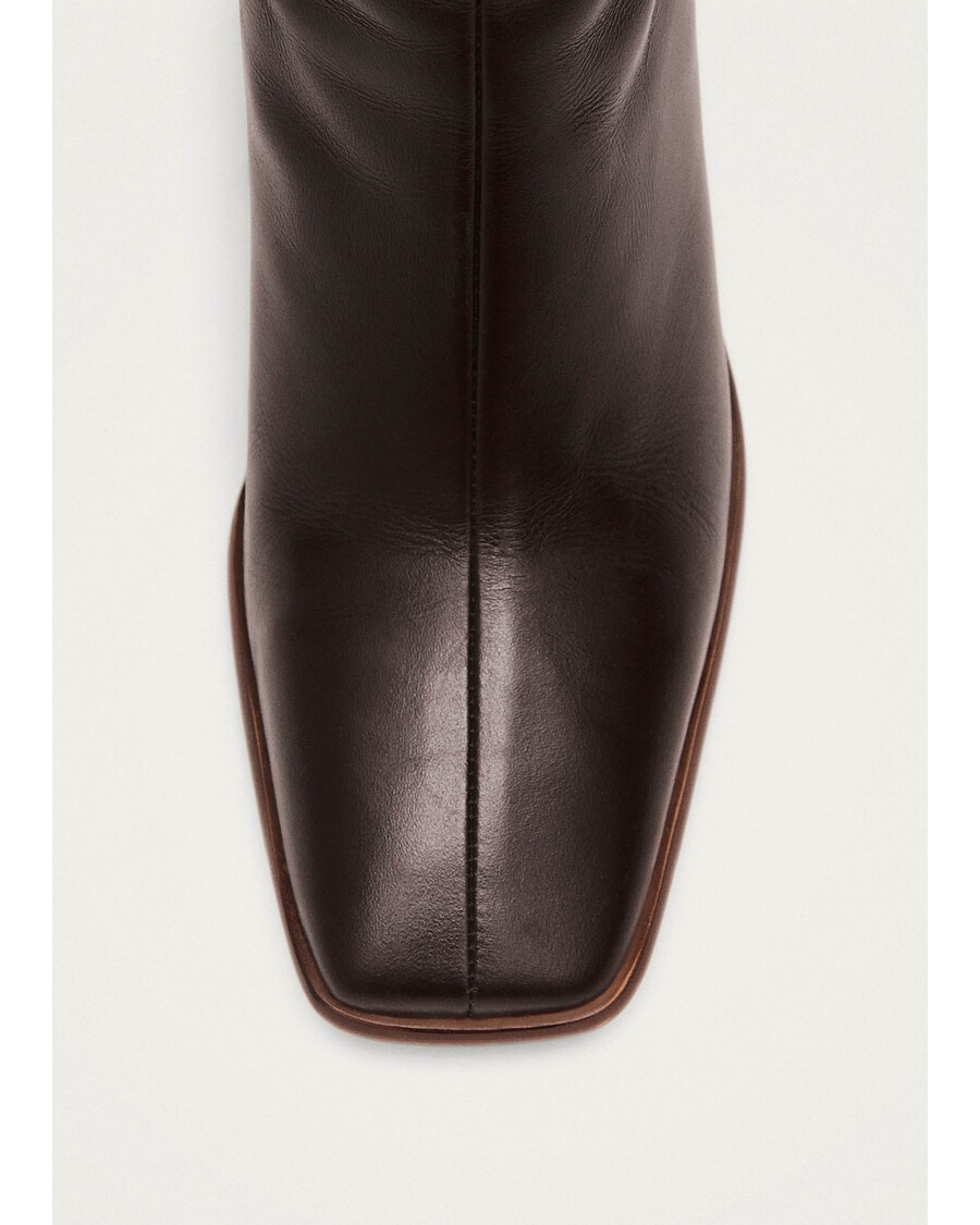 Alohas East Coffee Brown Leather Boots