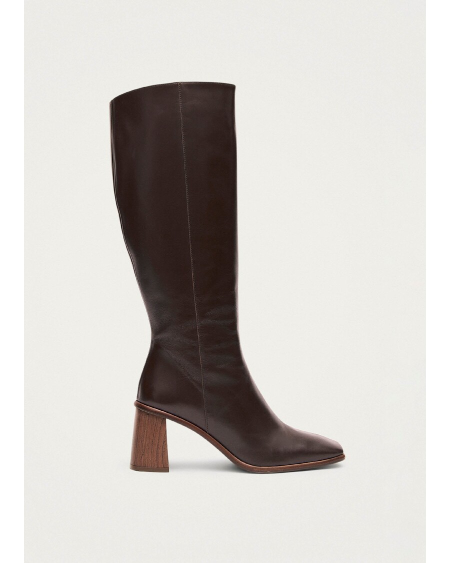 Alohas East Coffee Brown Leather Boots