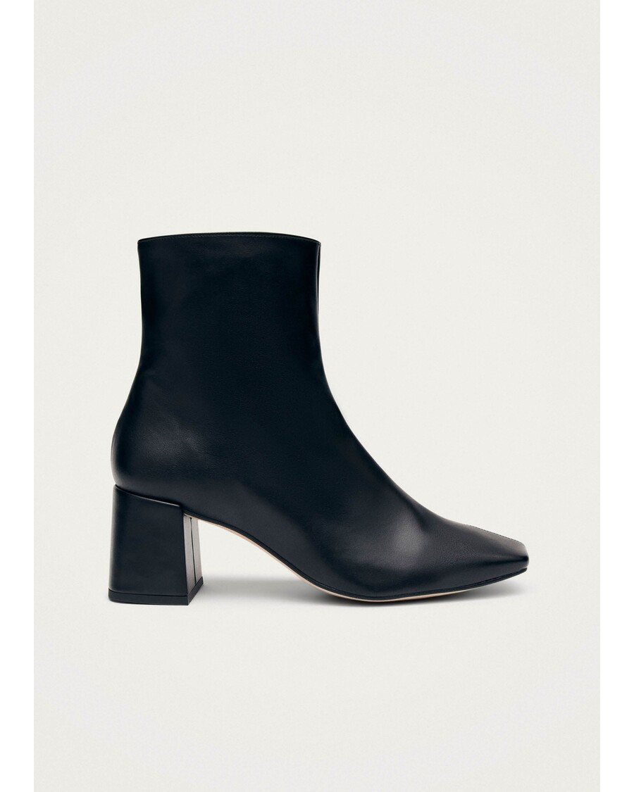 Alohas Watercolor Black Vegan Leather Ankle Boots