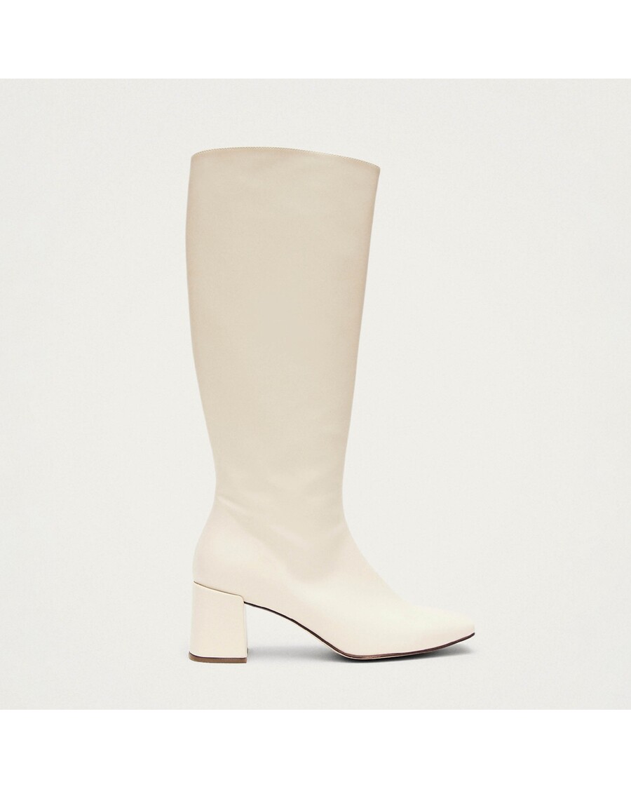 Alohas Chalk Warm White Vegan Leather Boots
