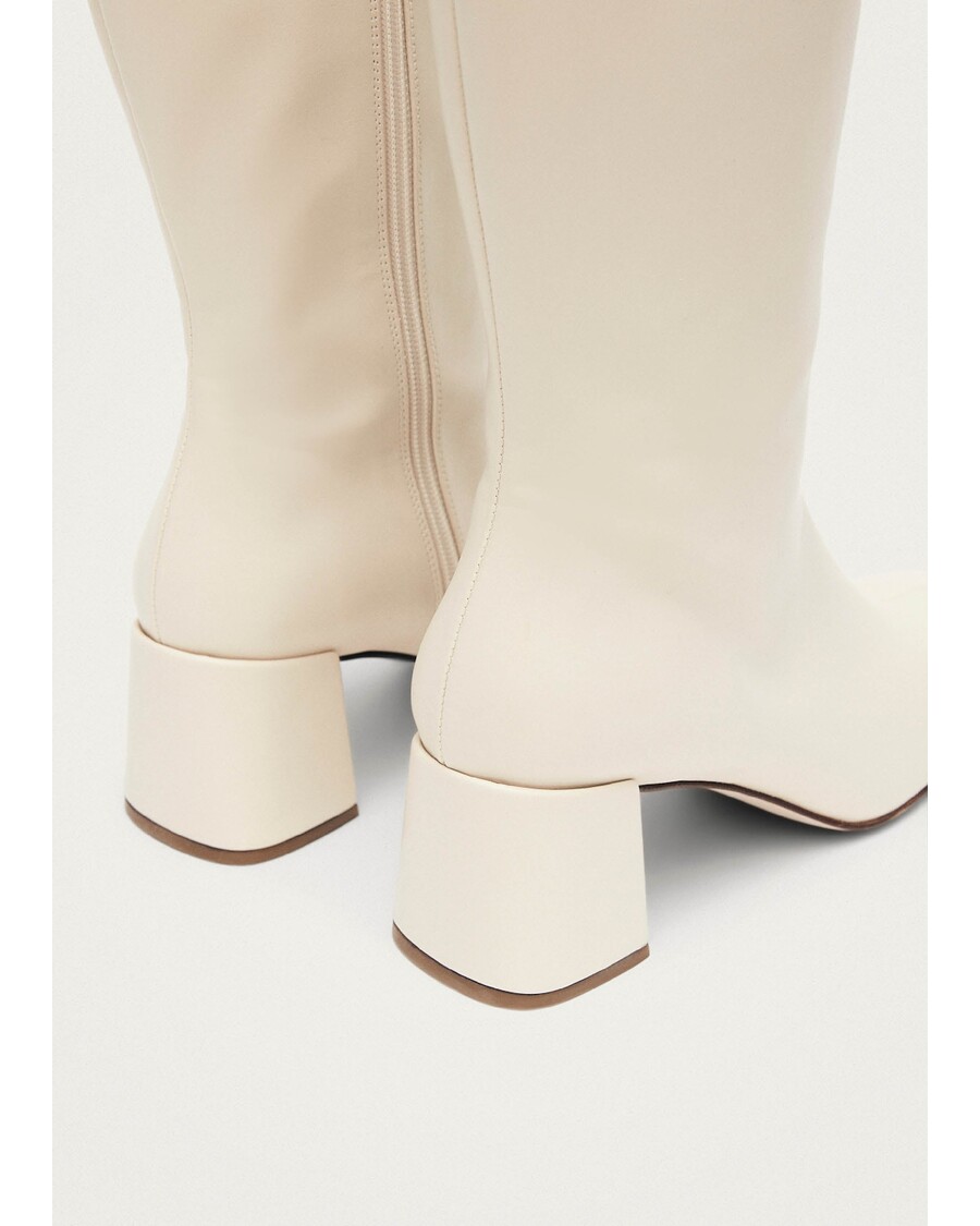 Alohas Chalk Warm White Vegan Leather Boots