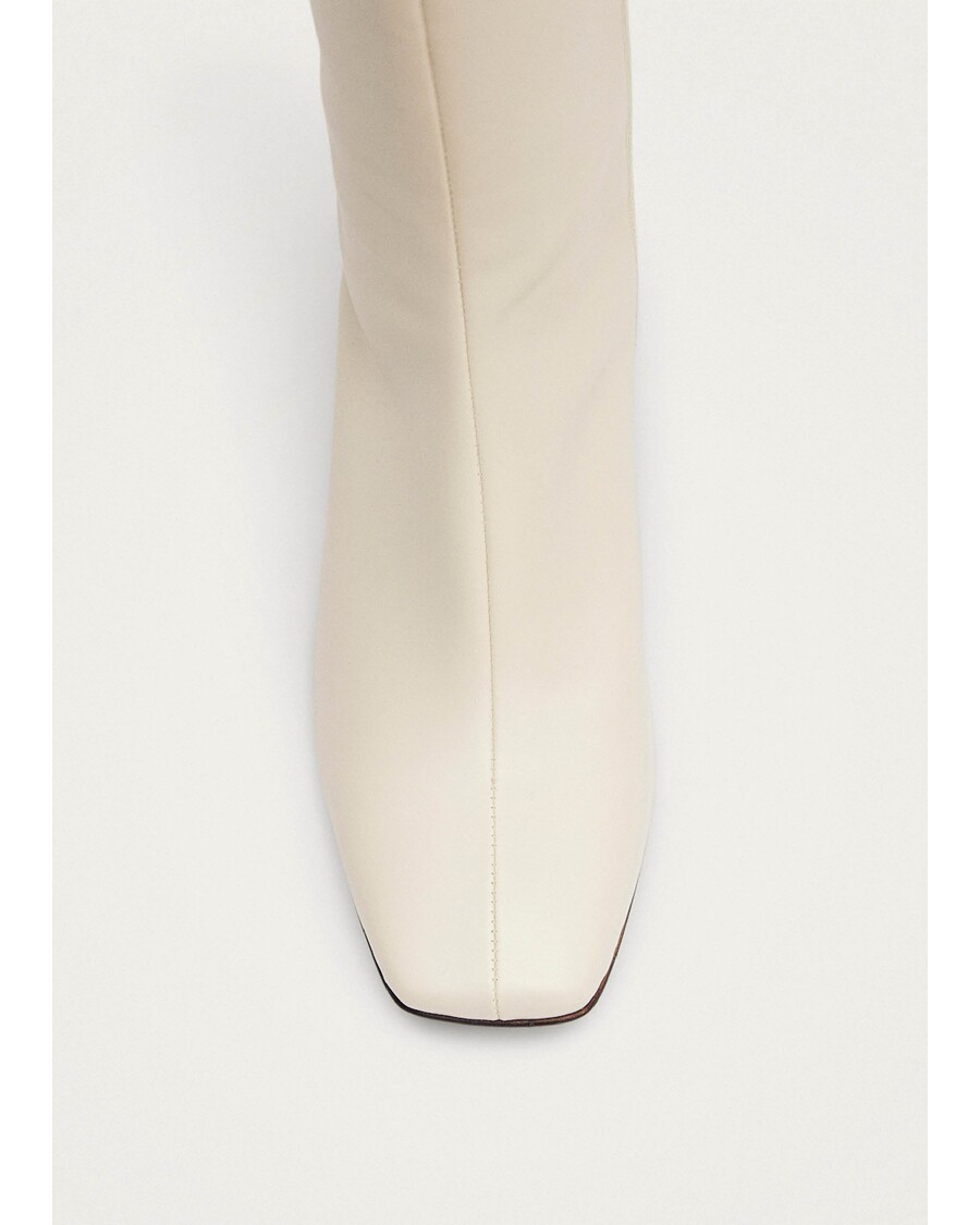 Alohas Chalk Warm White Vegan Leather Boots