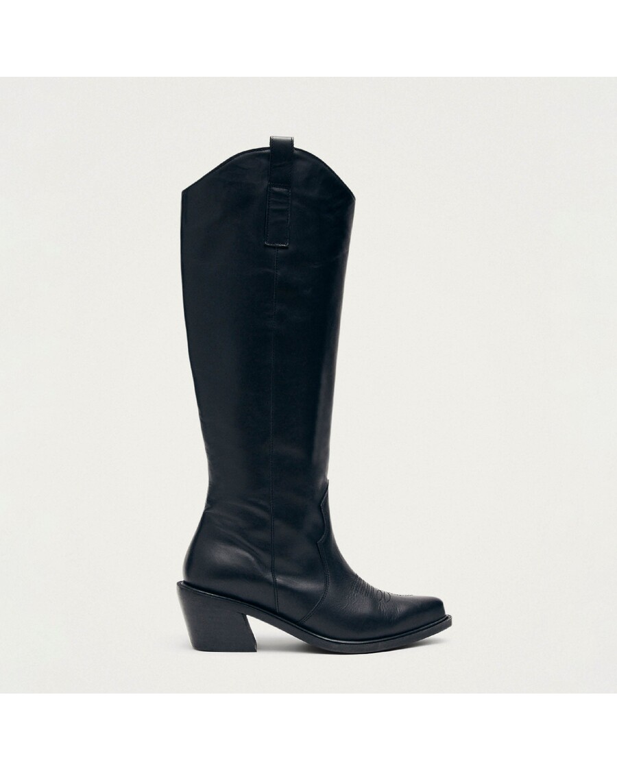 Alohas Mount Black Leather Boots