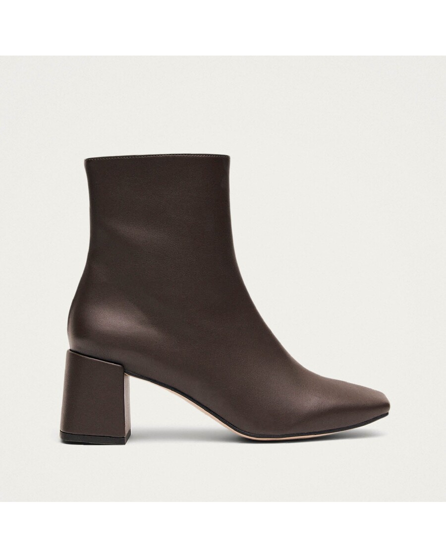 Alohas Watercolor Umber Brown Vegan Leather Ankle Boots