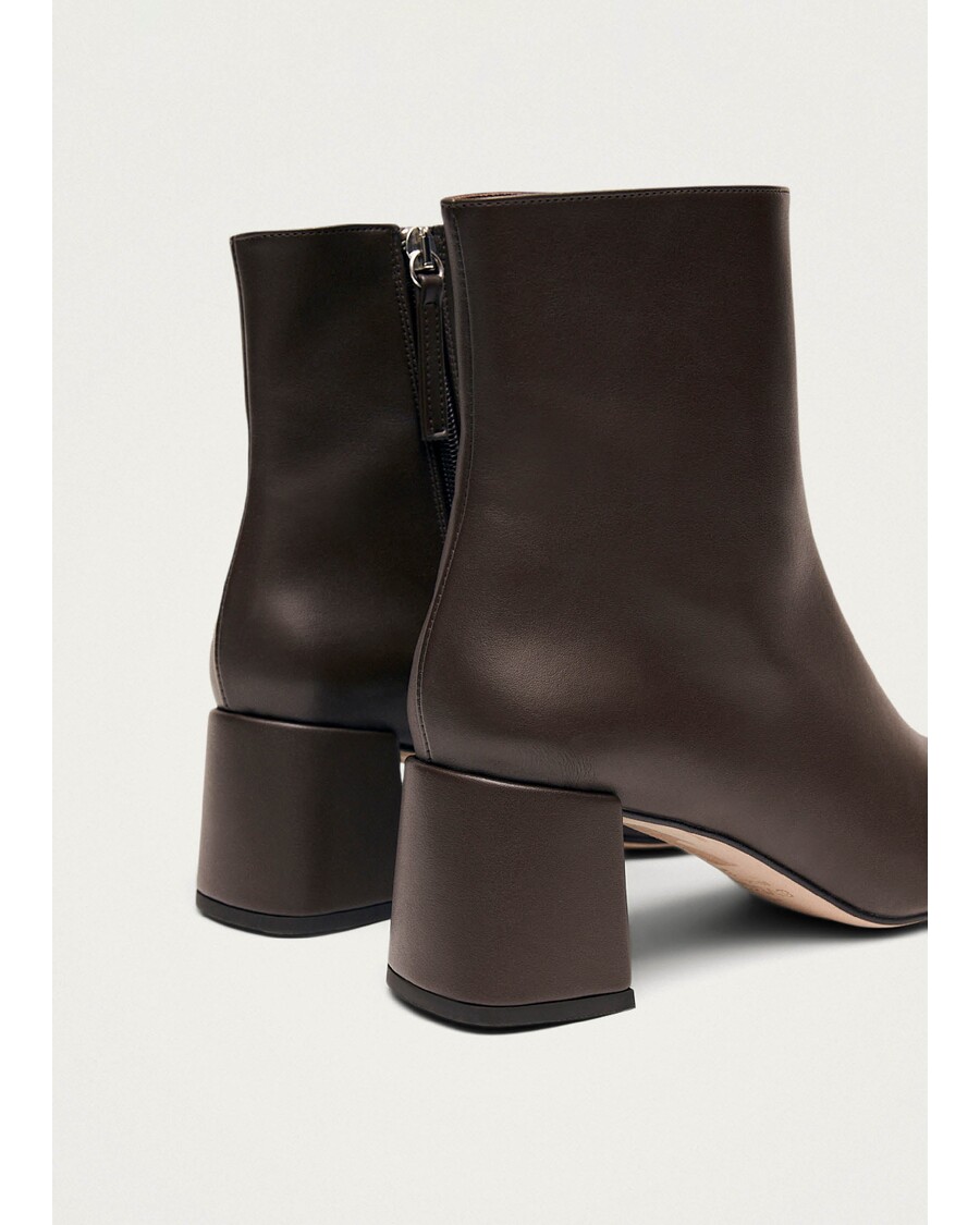 Alohas Watercolor Umber Brown Vegan Leather Ankle Boots