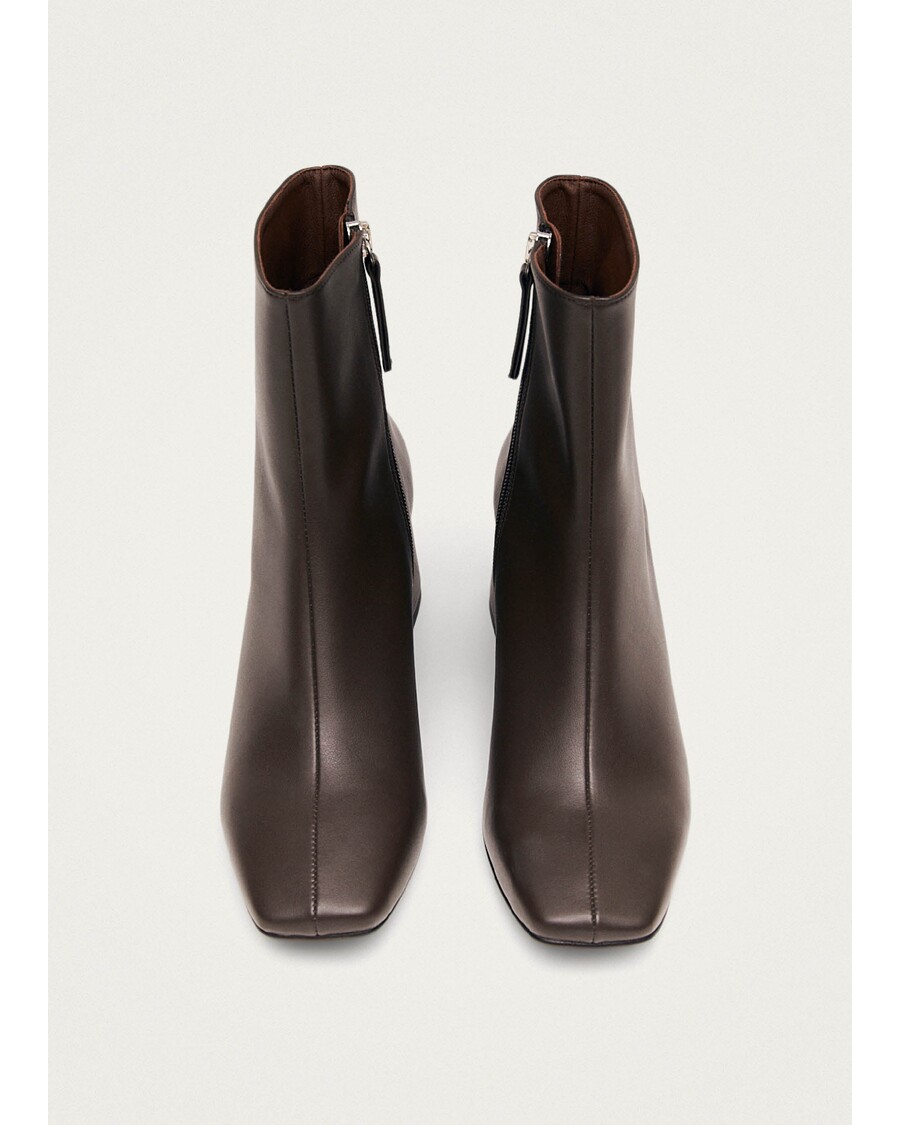 Alohas Watercolor Umber Brown Vegan Leather Ankle Boots