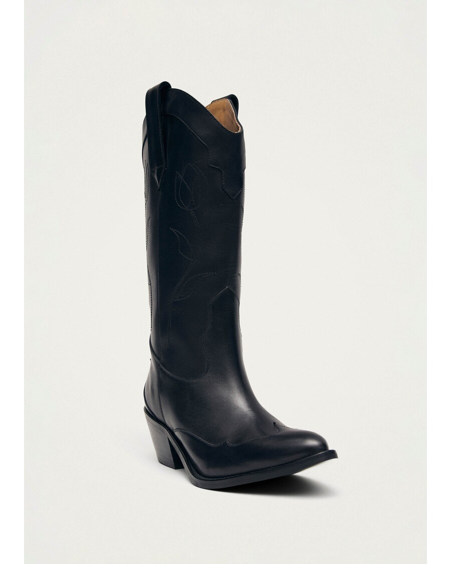 Alohas Liberty Black Leather Boots