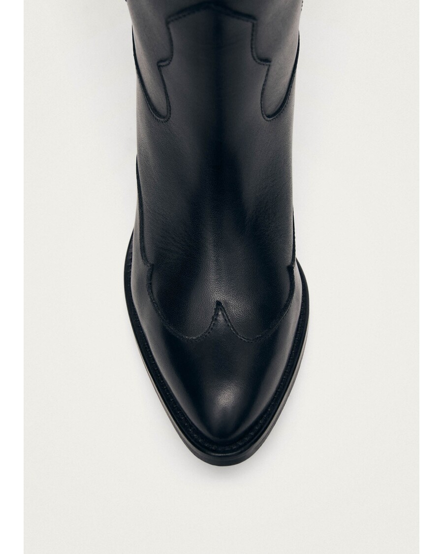 Alohas Liberty Black Leather Boots