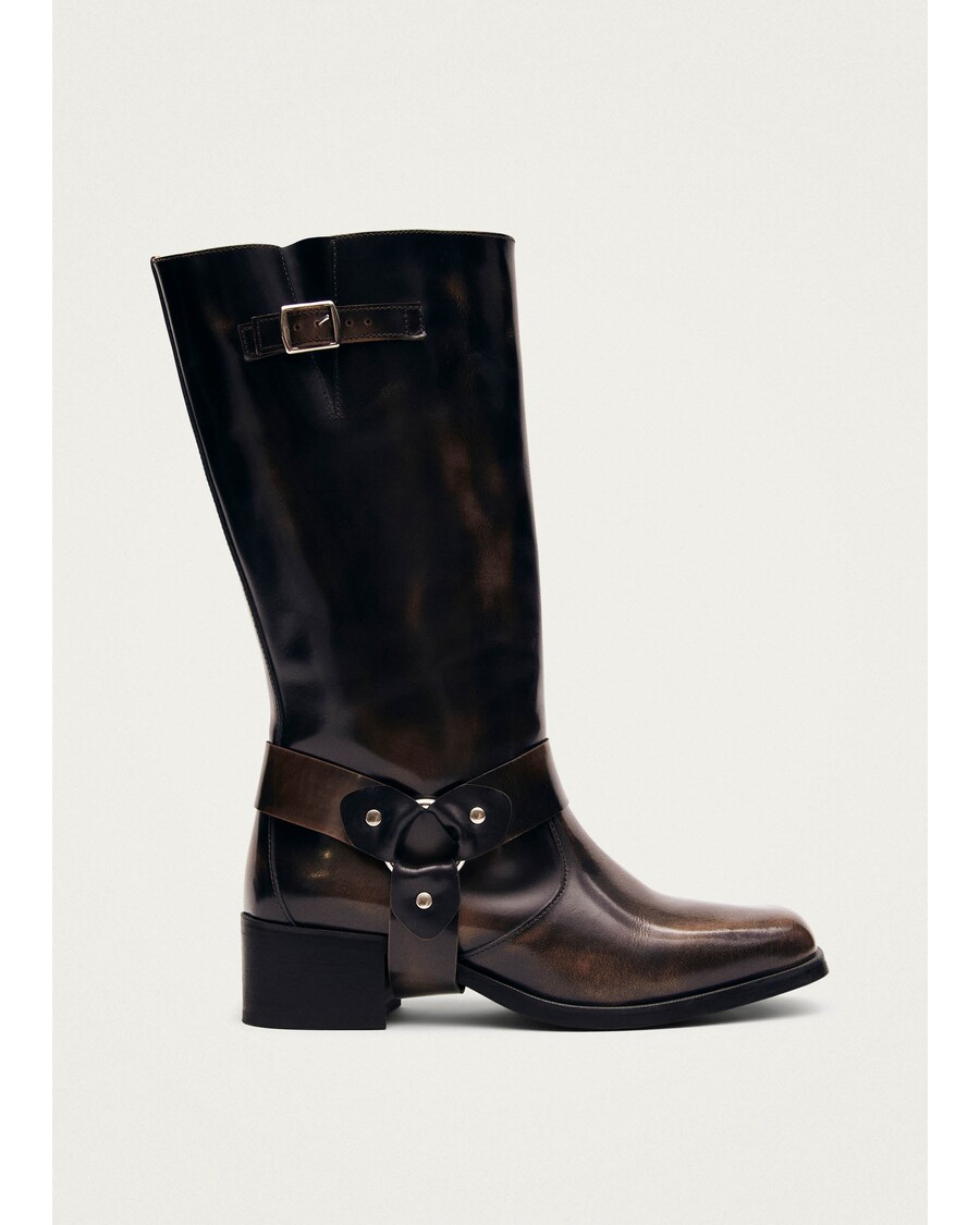 Alohas Rocky Brushed Brown Leather Boots