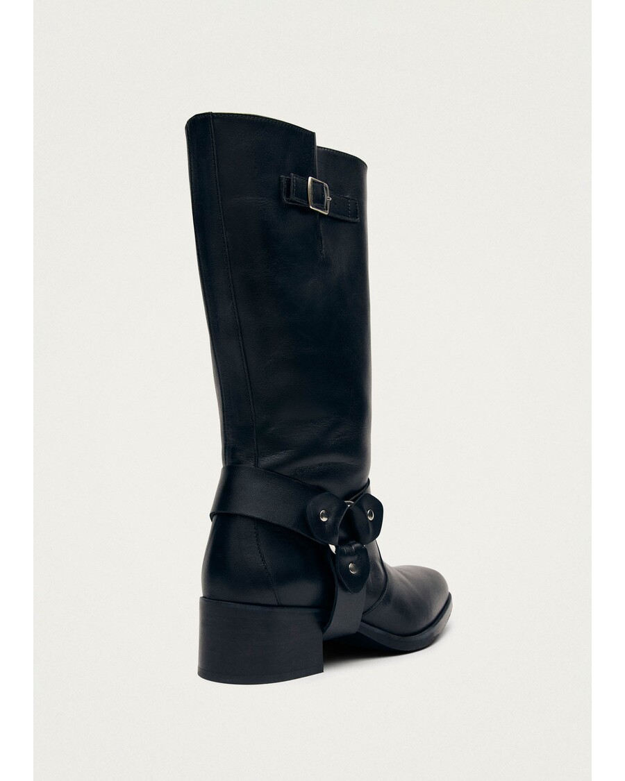 Alohas Rocky Black Leather Boots
