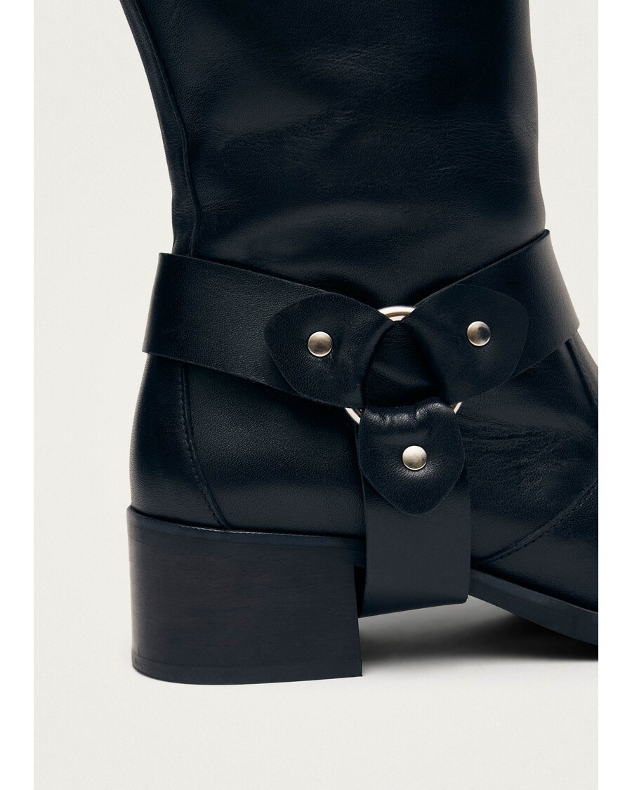 Alohas Rocky Black Leather Boots