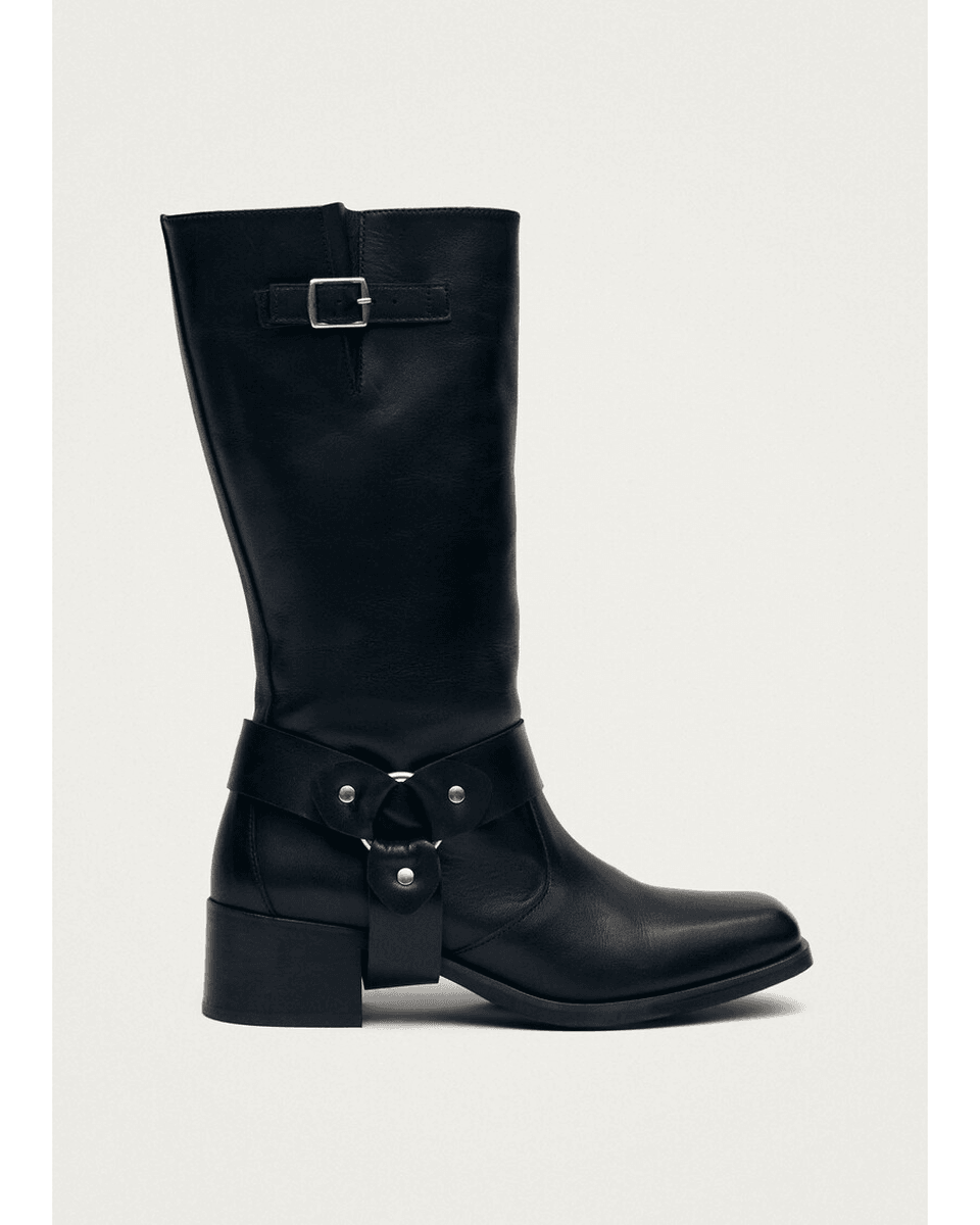 Alohas Rocky Black Leather Boots