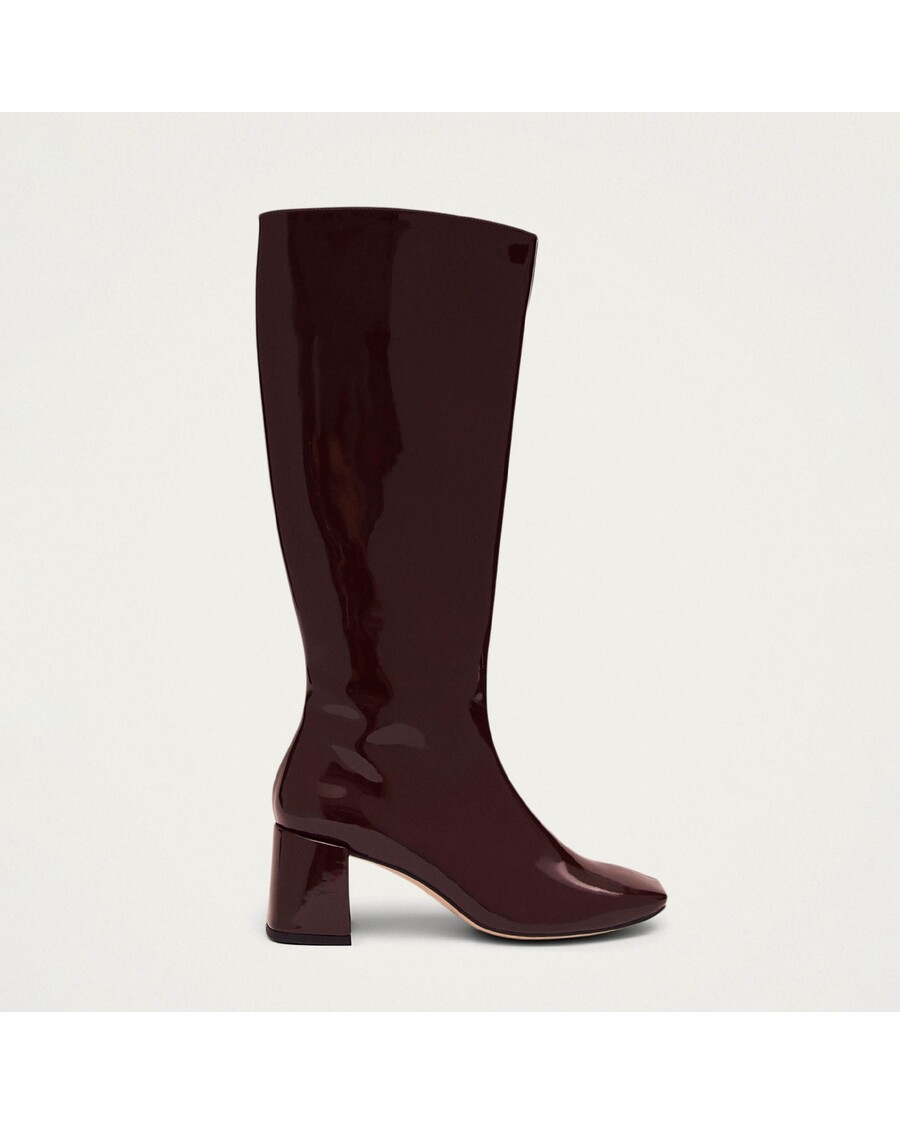 Alohas Chalk Onix Burgundy Vegan Leather Boots