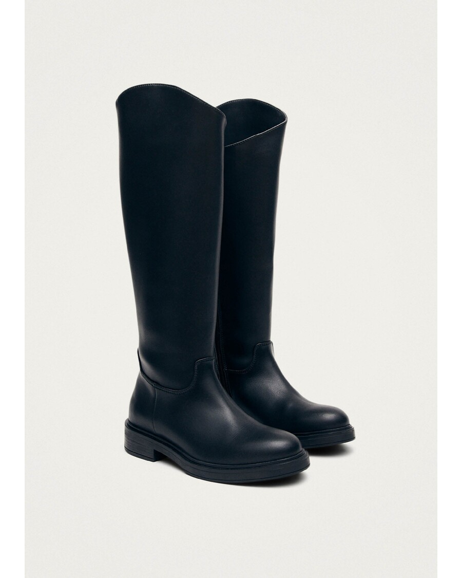 Alohas Carson Black Vegan Leather Boots