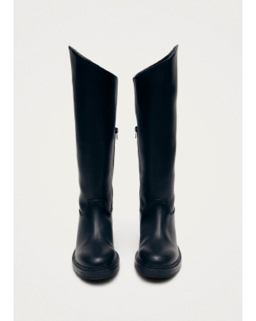 Alohas Carson Black Vegan Leather Boots