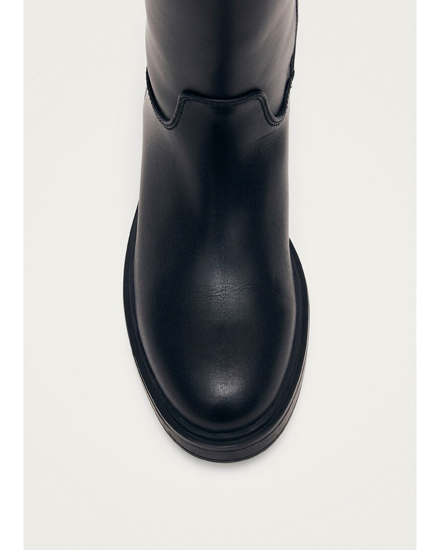 Alohas Carson Black Vegan Leather Boots