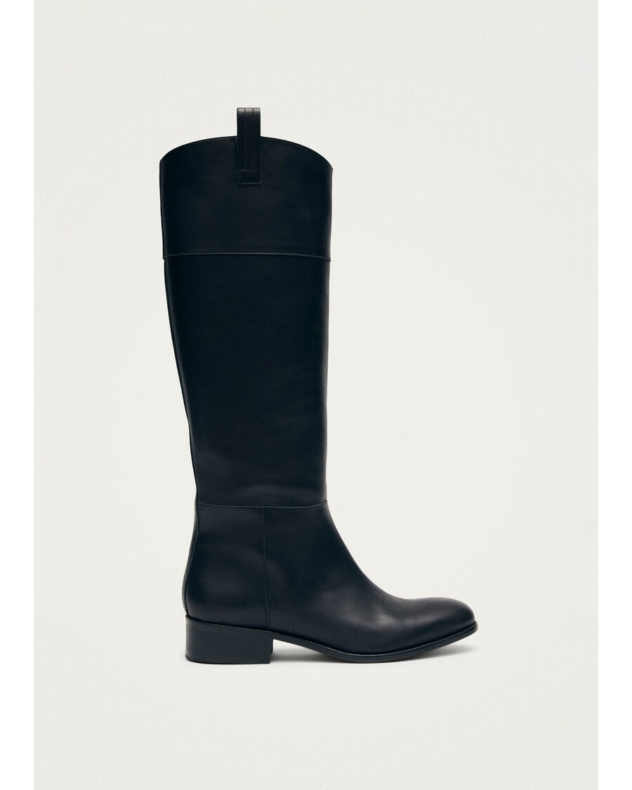 Alohas Billie Black Leather Boots