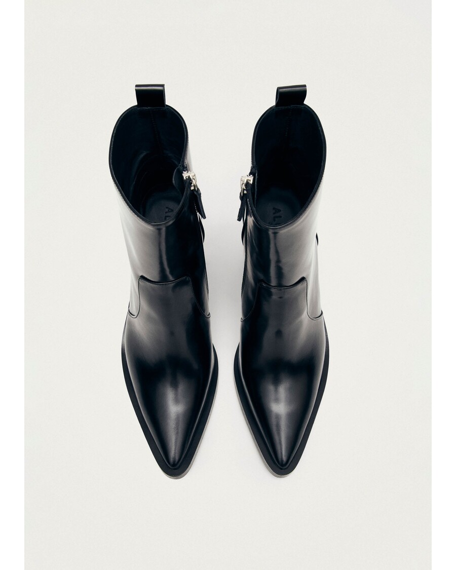 Alohas Haylo Black Leather Ankle Boots