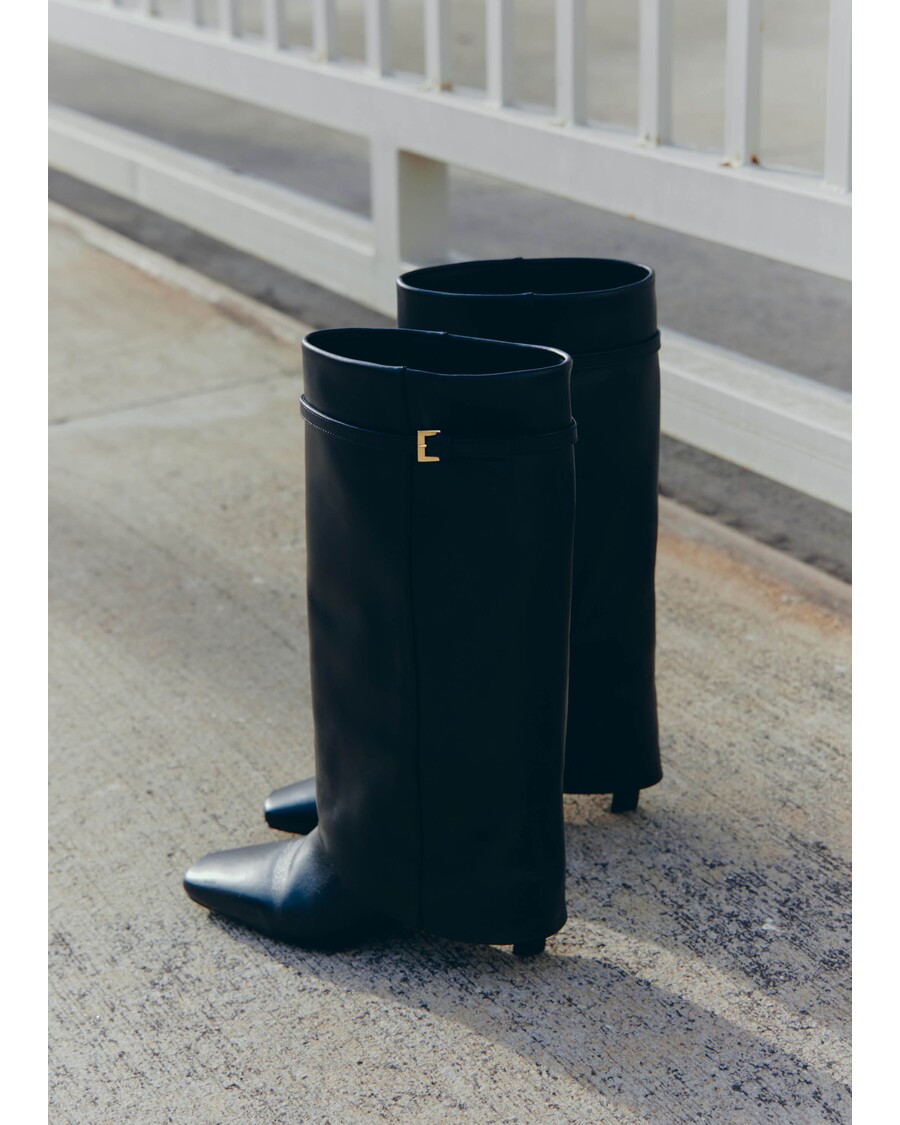 Alohas Evita Black Leather Boots