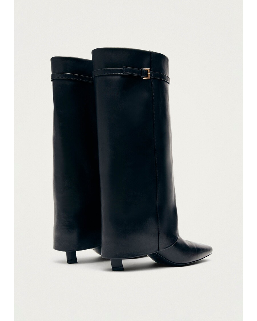 Alohas Evita Black Leather Boots