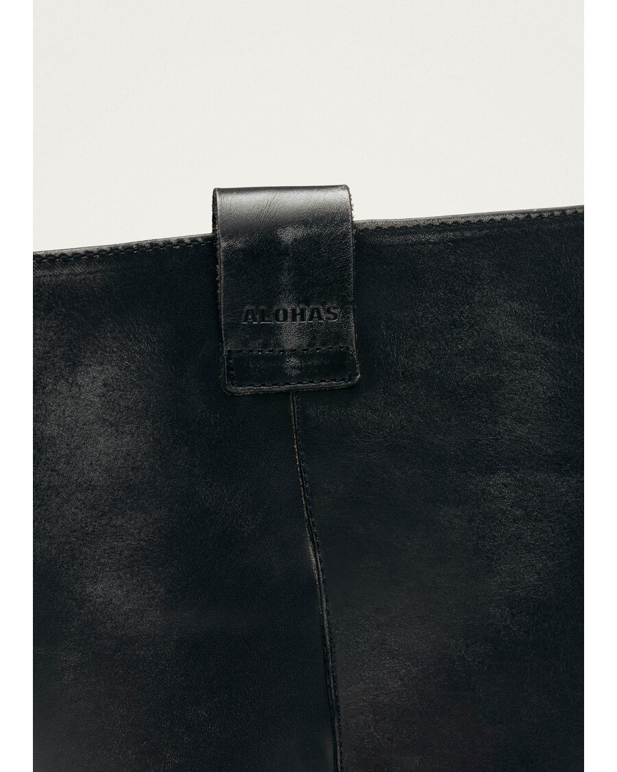 Alohas Sajan Black Leather Boots