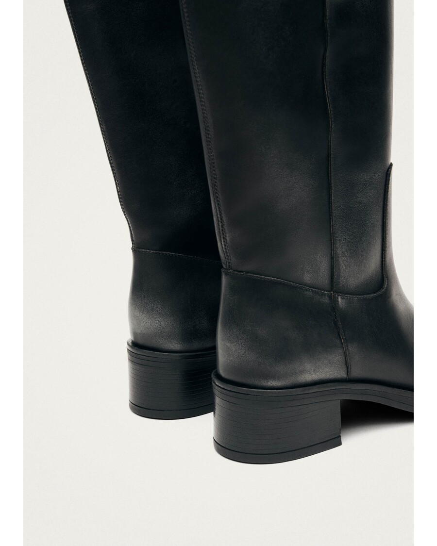 Alohas Sajan Black Leather Boots
