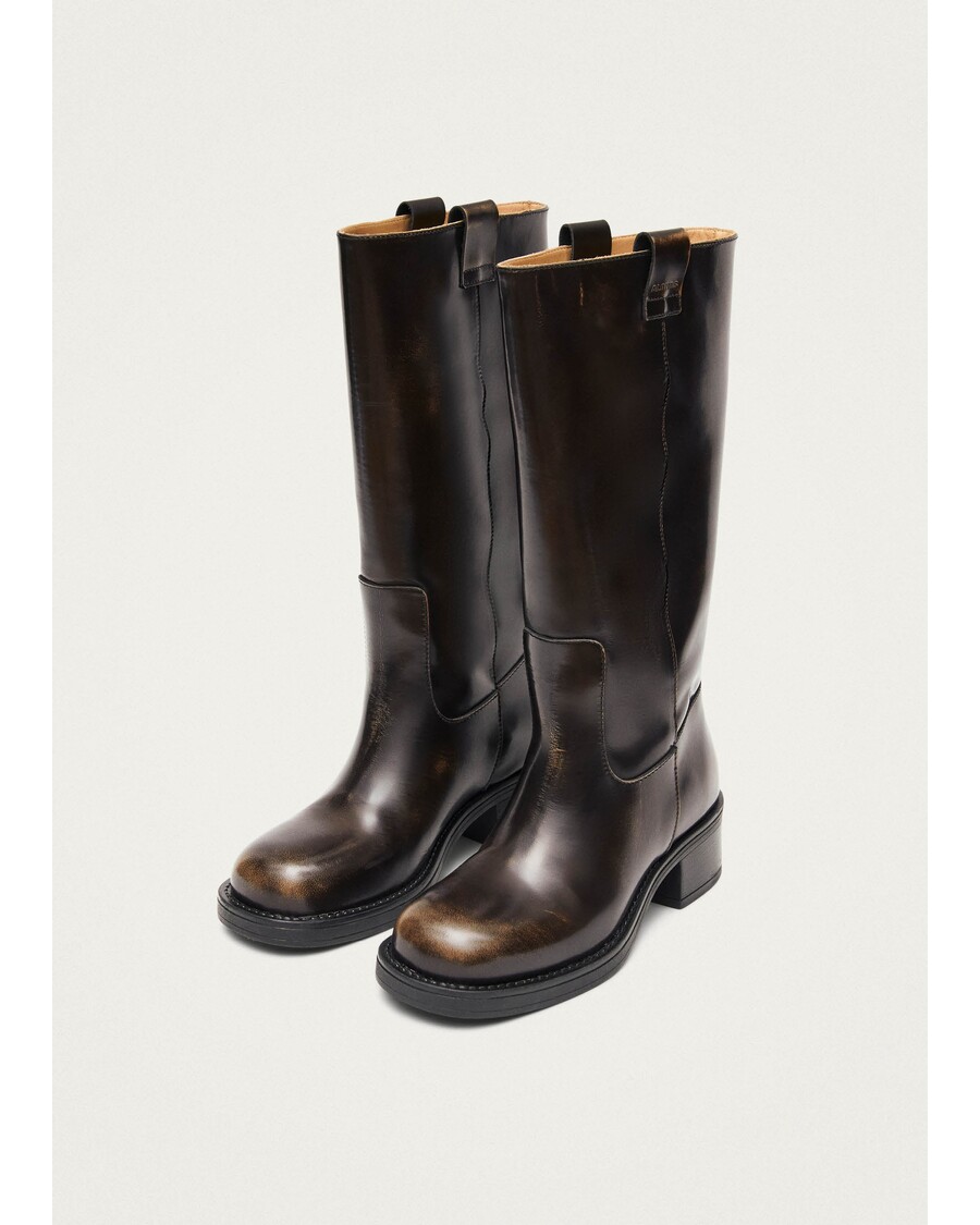 Alohas Sajan Brown Leather Boots