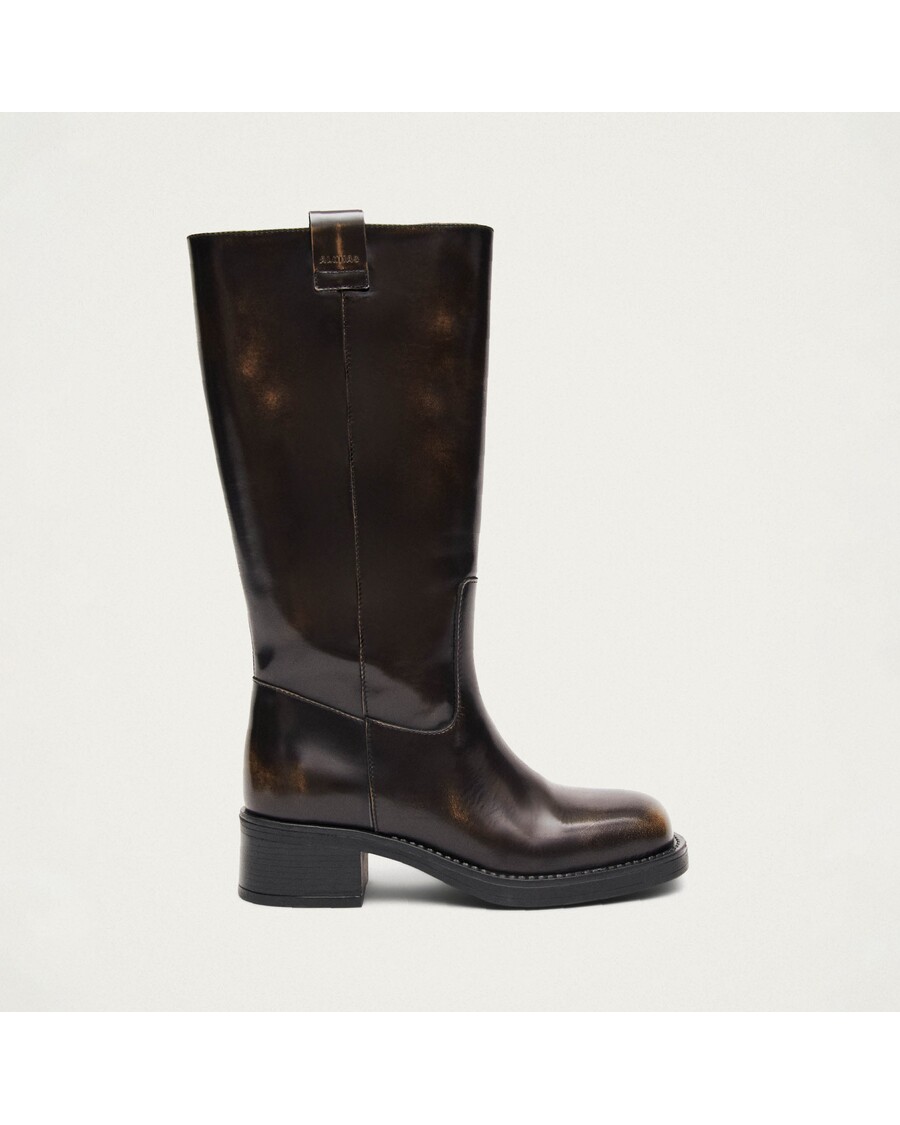 Alohas Sajan Brown Leather Boots