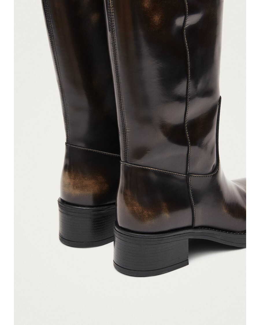 Alohas Sajan Brown Leather Boots