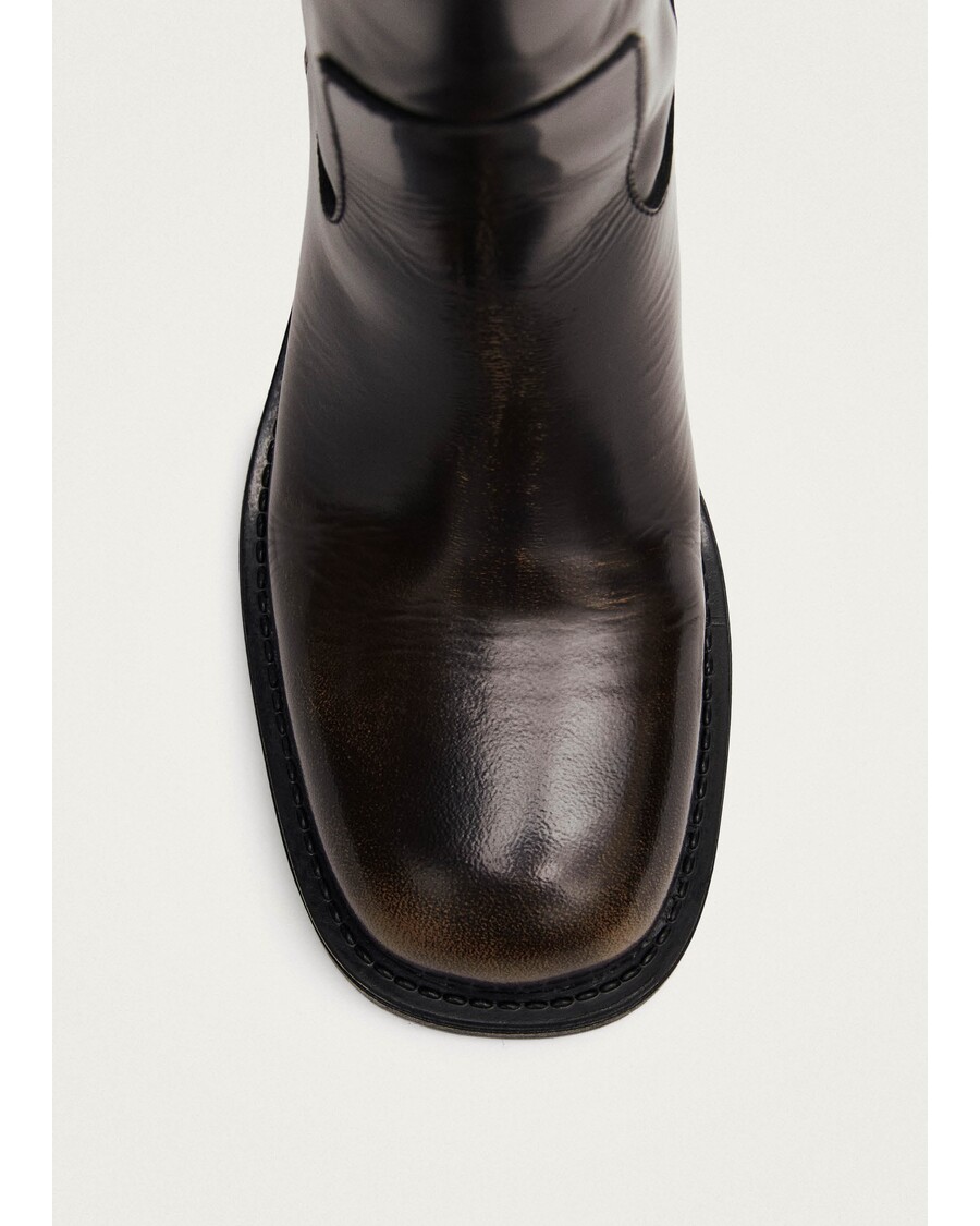 Alohas Sajan Brown Leather Boots