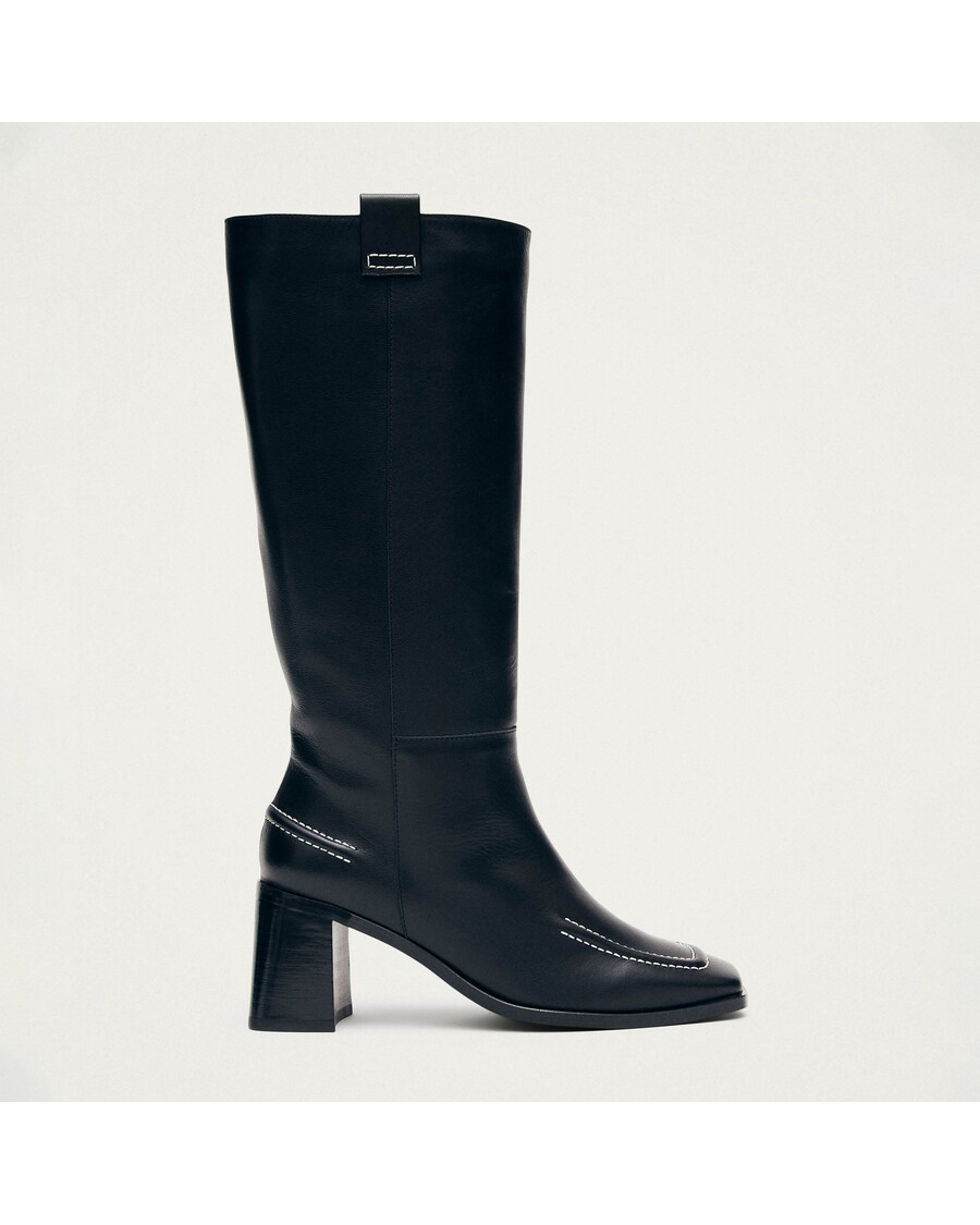 Alohas Brayden Black Leather Boots