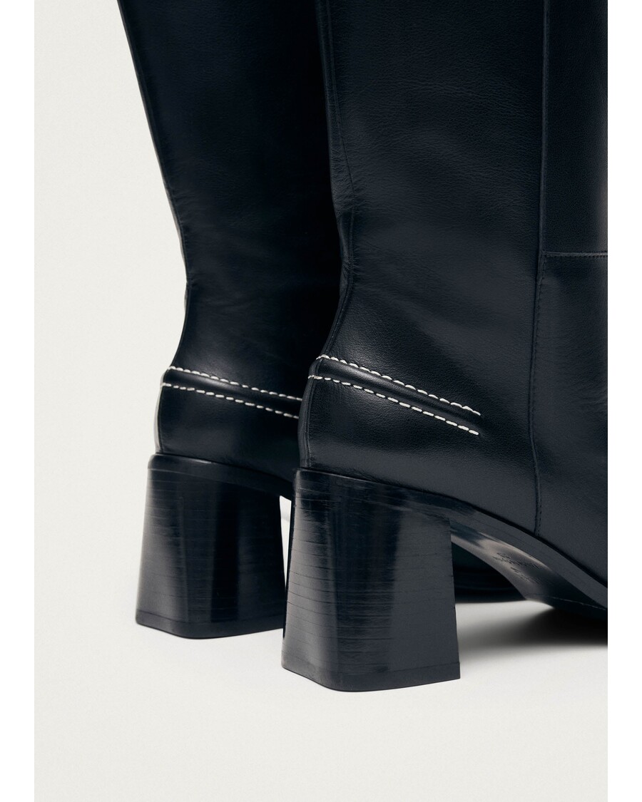 Alohas Brayden Black Leather Boots