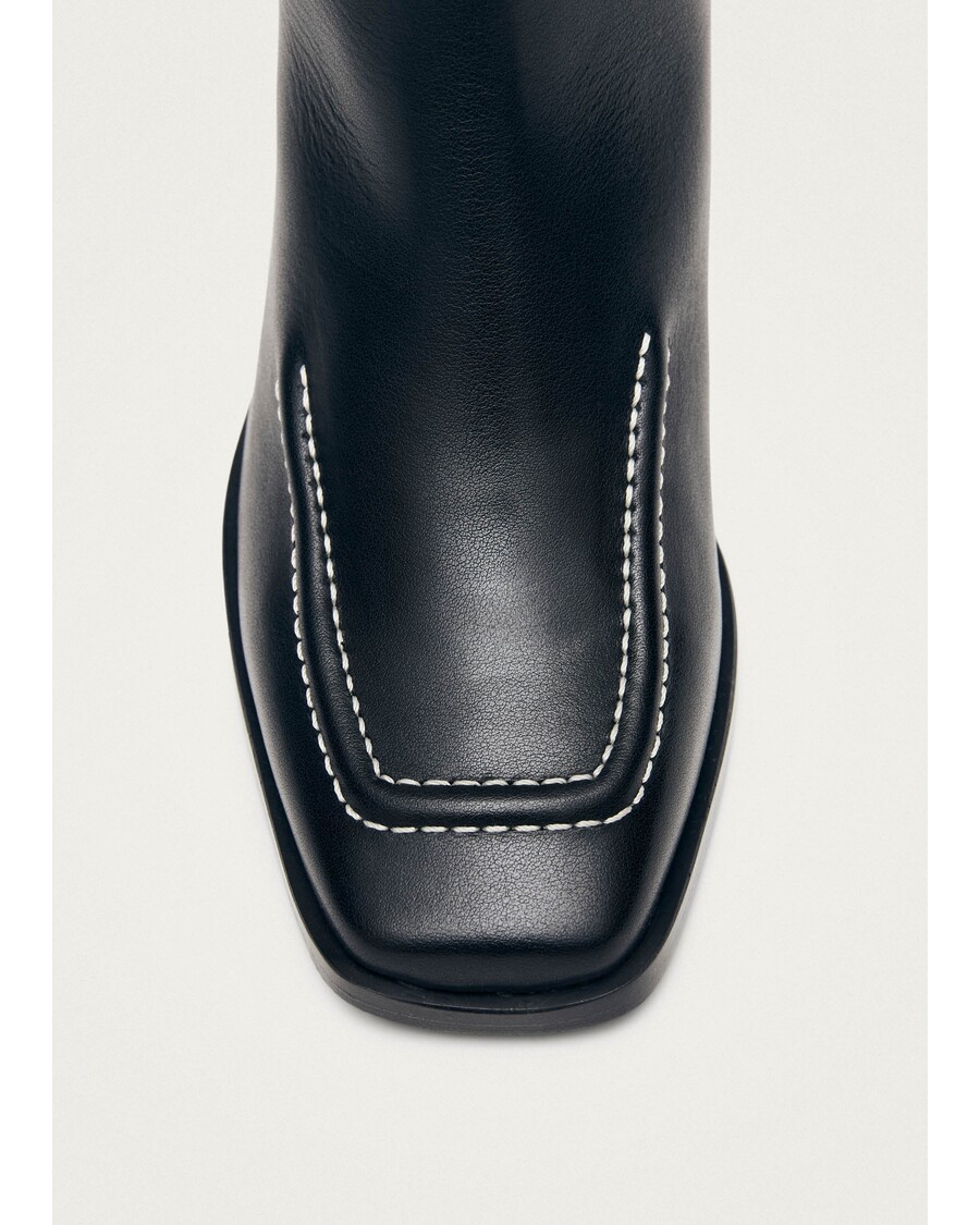 Alohas Brayden Black Leather Boots