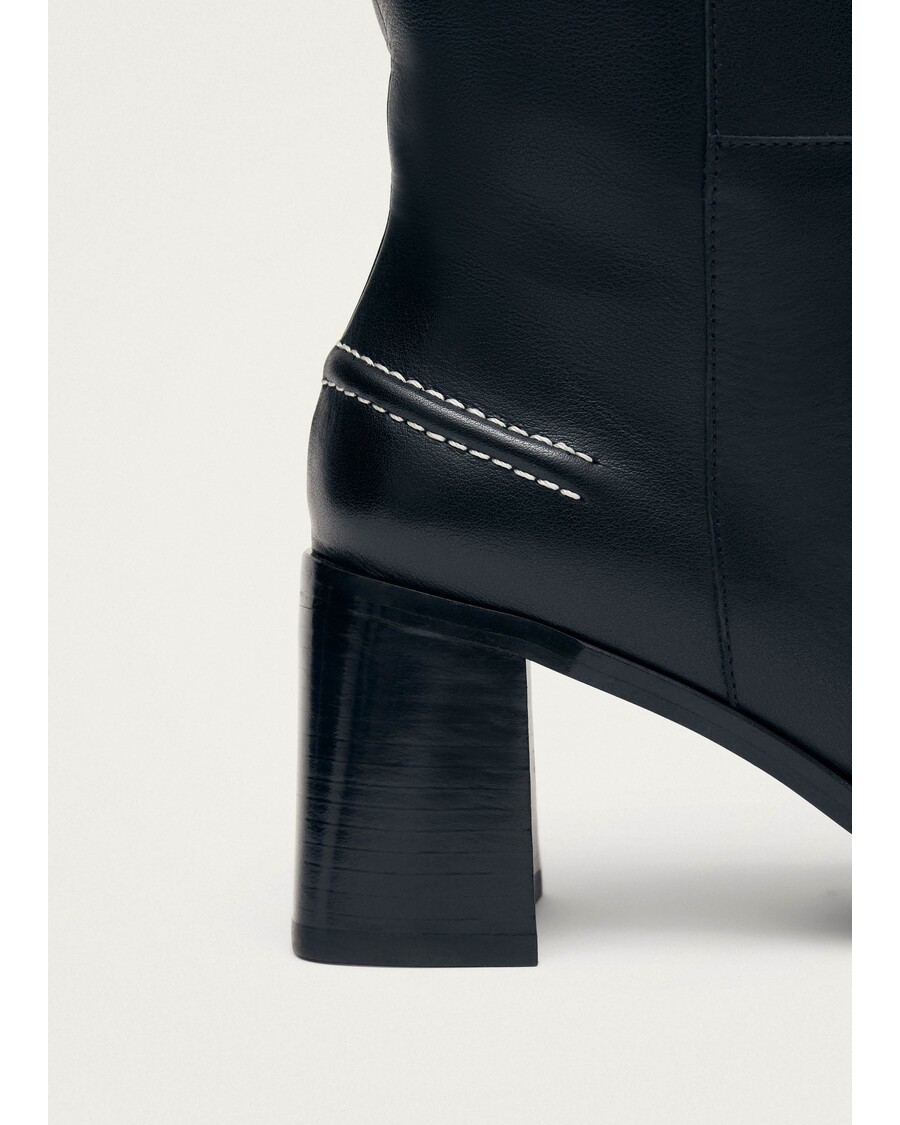 Alohas Brayden Black Leather Boots