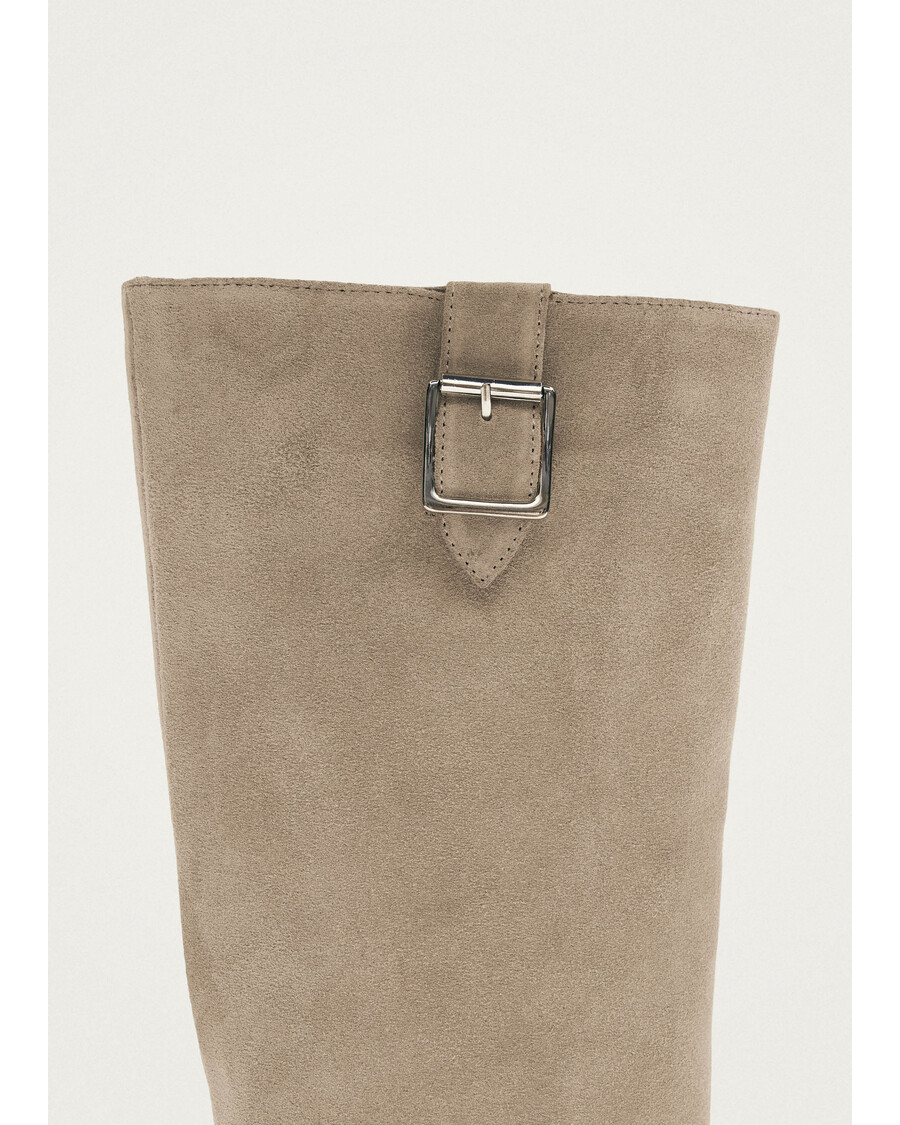 Alohas Ryder Suede Beige Leather Boots